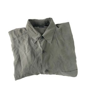 Claiborne Sage Green Silk Button Down